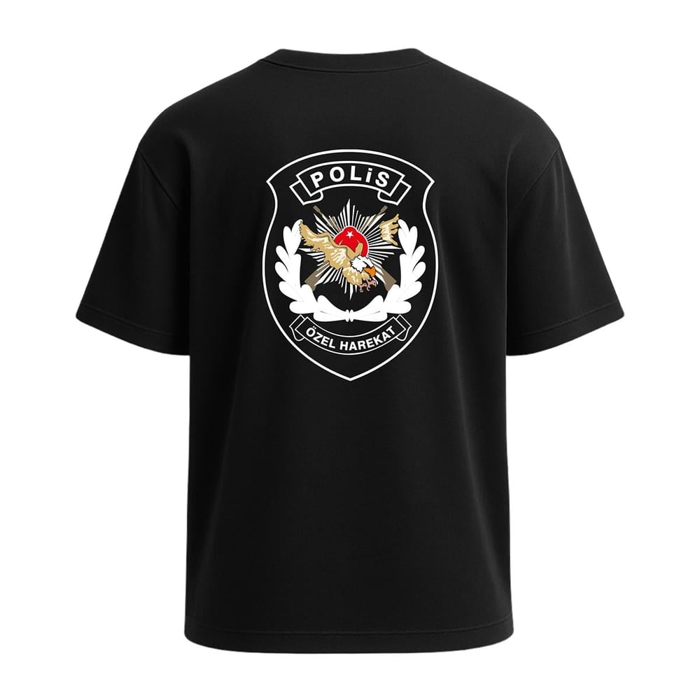 Polis Özel Harekat Baskılı Tişört Siyah