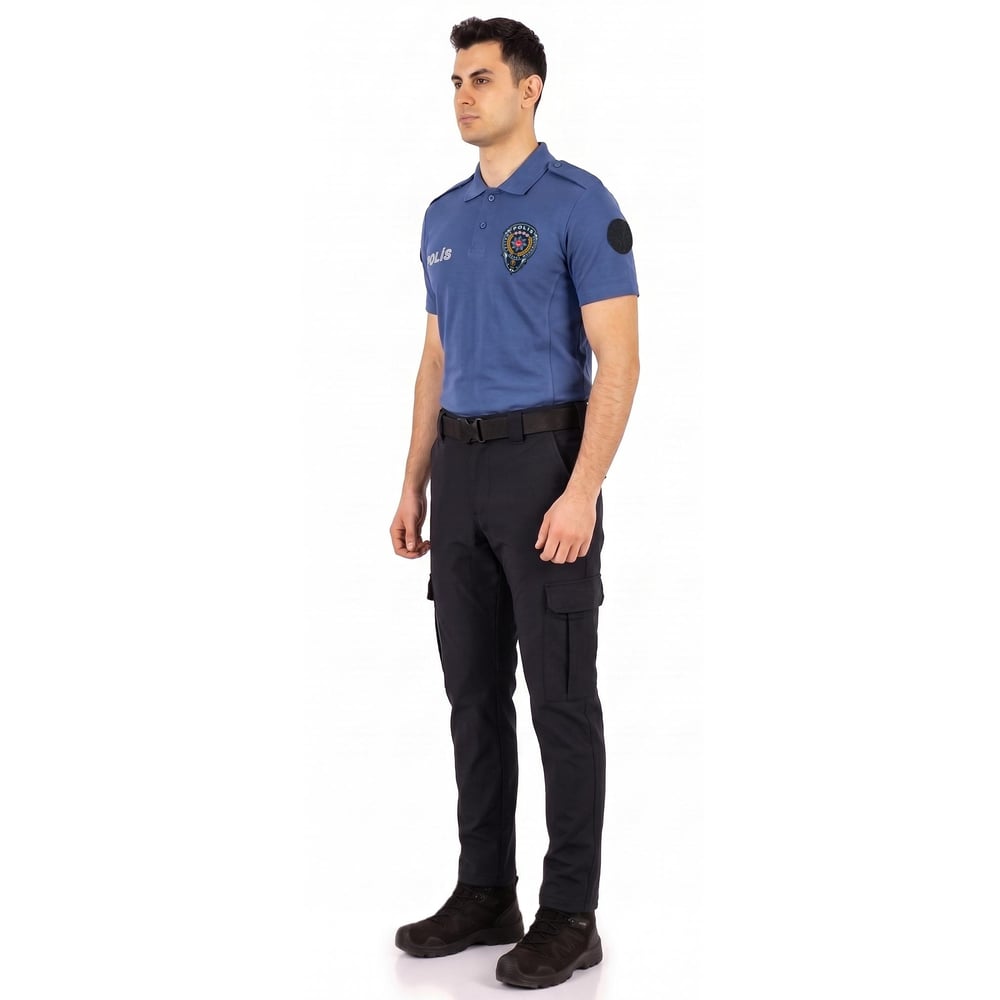 Polis Tişörtü Lacoste Pamuklu Kumaş Mavi