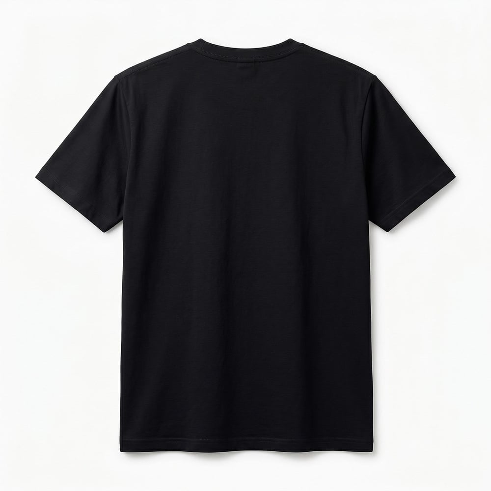 Siyah Basic Tişört Regular Fit Pamuklu
