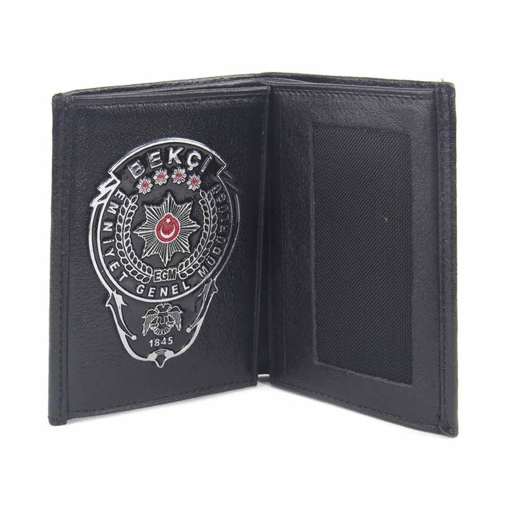 Siyah Rozetli Bekçi Cüzdan