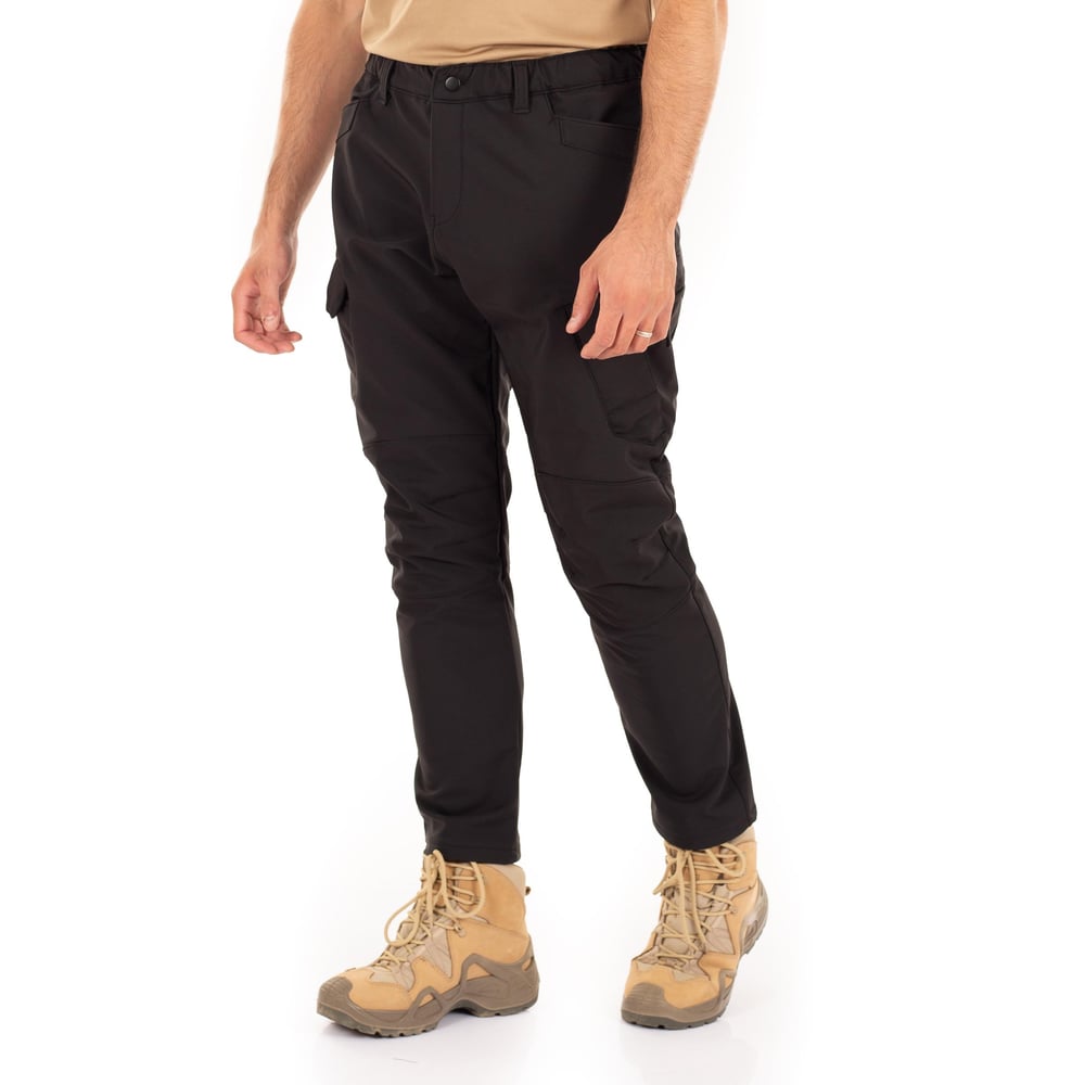 Stride Softshell Taktik Pantolon İçi Polarlı Siyah