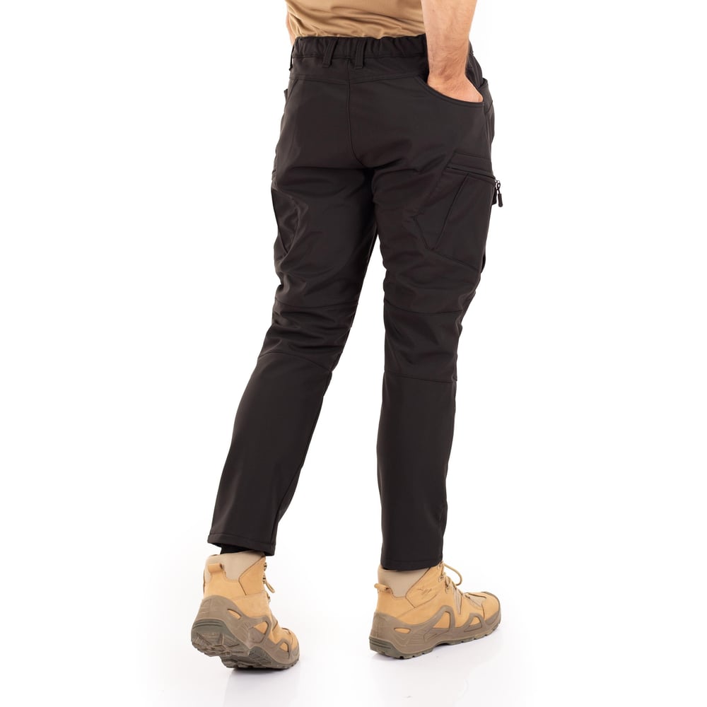 Stride Softshell Taktik Pantolon İçi Polarlı Siyah