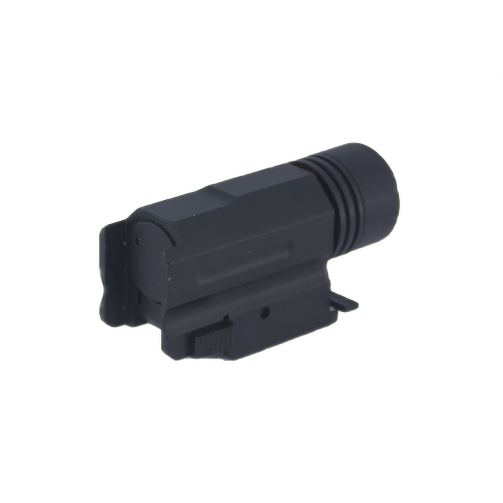 Taktik Tabanca ve Tüfek Feneri 500 Lümen Compact Model Siyah