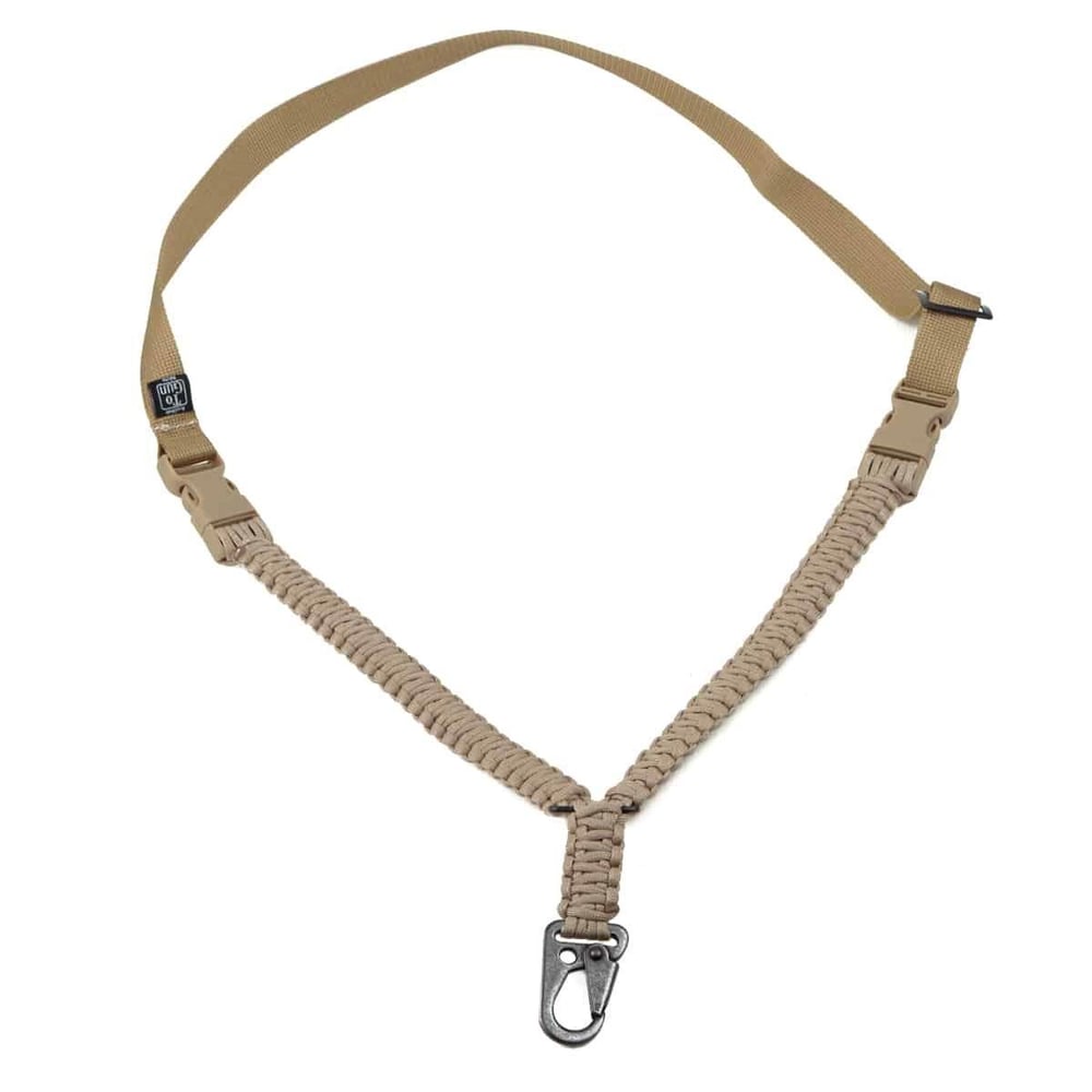 Tek Nokta Paracord Tüfek Askı Kayışı-Çöl Rengi