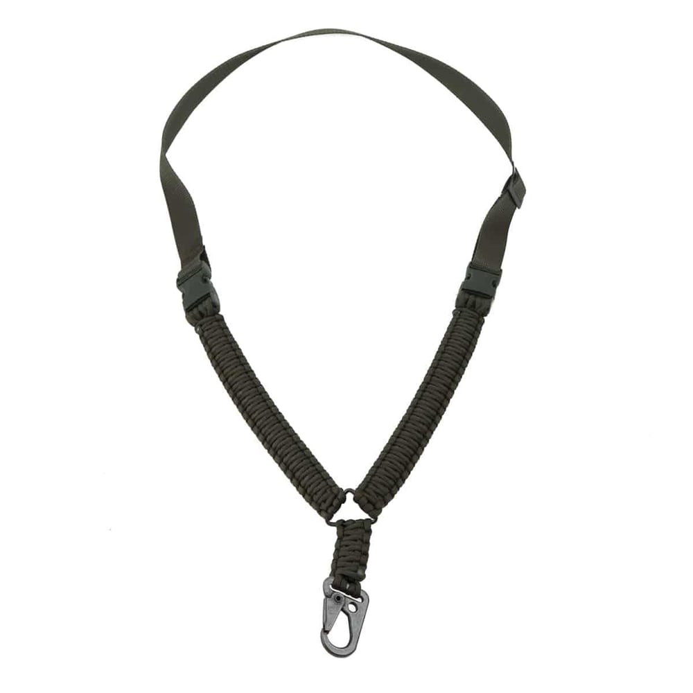 Tek Nokta Paracord Tüfek Askı Kayışı-Haki