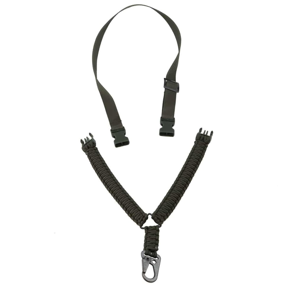 Tek Nokta Paracord Tüfek Askı Kayışı-Haki