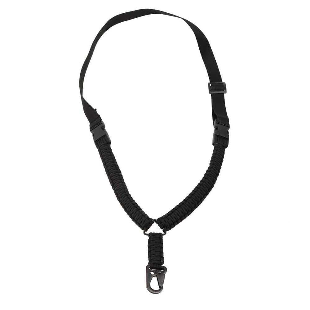Tek Nokta Paracord Tüfek Askı Kayışı-Siyah