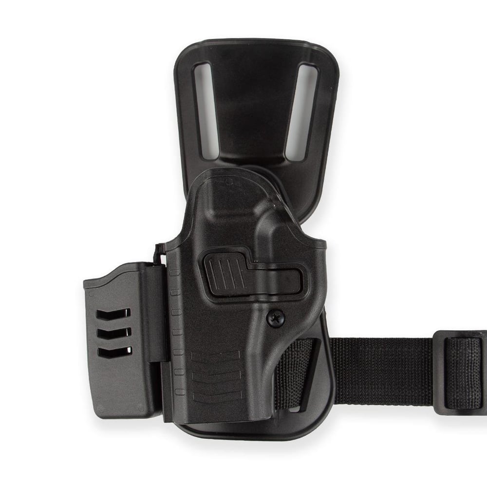 To Gun Holster Beretta F92 Şarjörlüklü Alçak Taşıma Tabanca Kılıfı Seviye 2 Siyah SOL EL