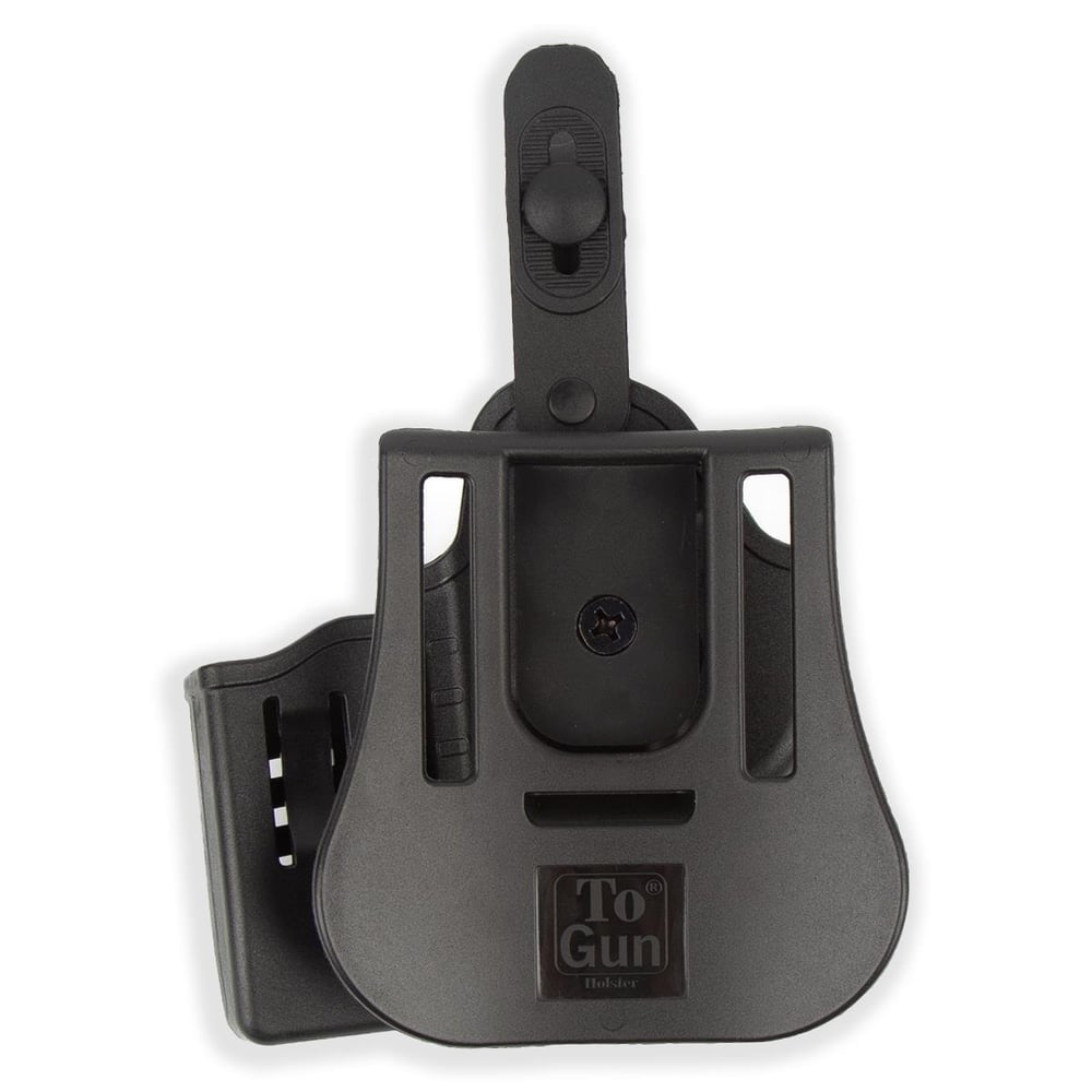To Gun Holster Canik55 TP9 Mete Serisi Tabanca Kılıfı Seviye 2 Önü Şarjörlüklü Siyah SAĞ EL