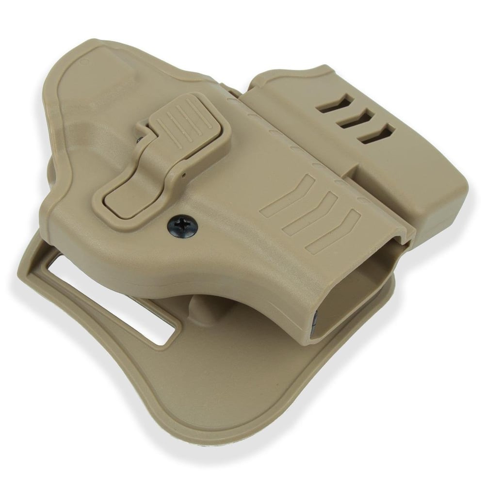 To Gun Holster Canik55 TP9 Mete Serisi Tabanca Kılıfı Önü Şarjörlüklü Çöl Rengi SAĞ EL