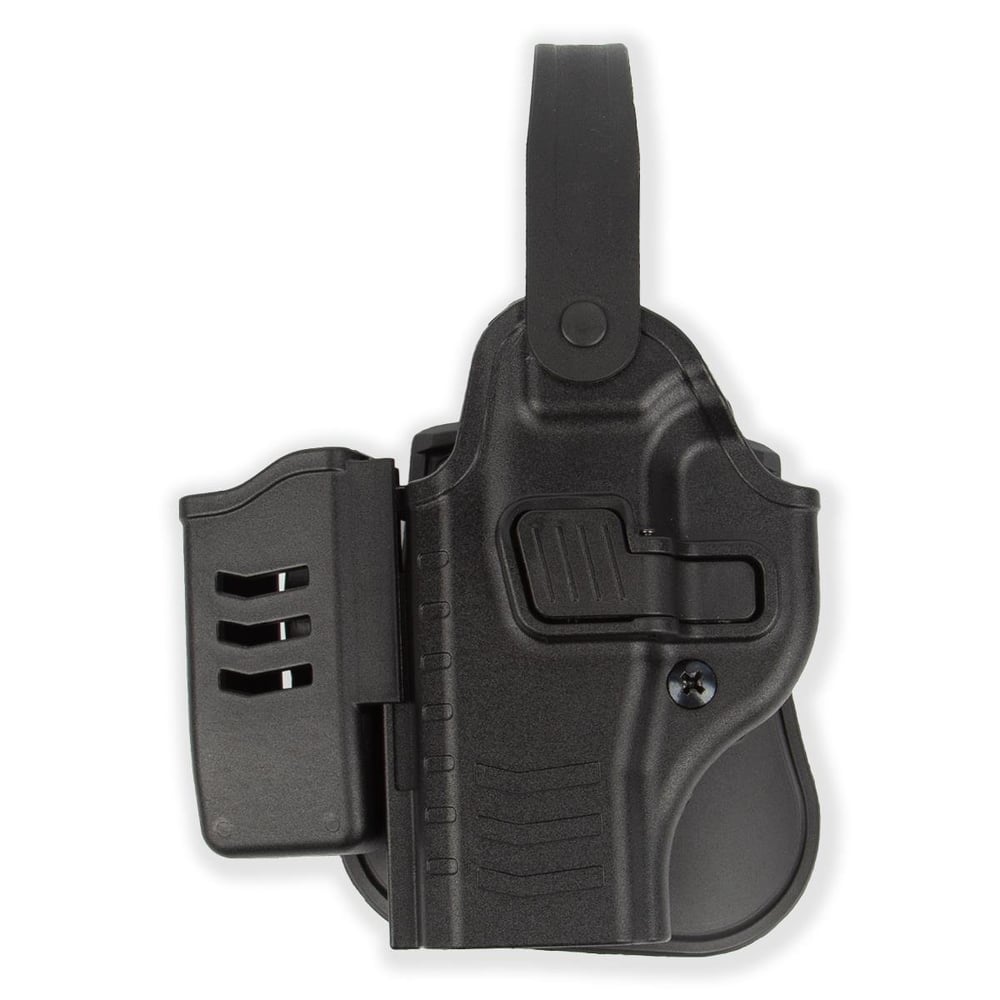 To Gun Holster Canik55 TP9 Serisi Tabanca Kılıfı Seviye 2 Önü Şarjörlüklü Siyah SOL EL