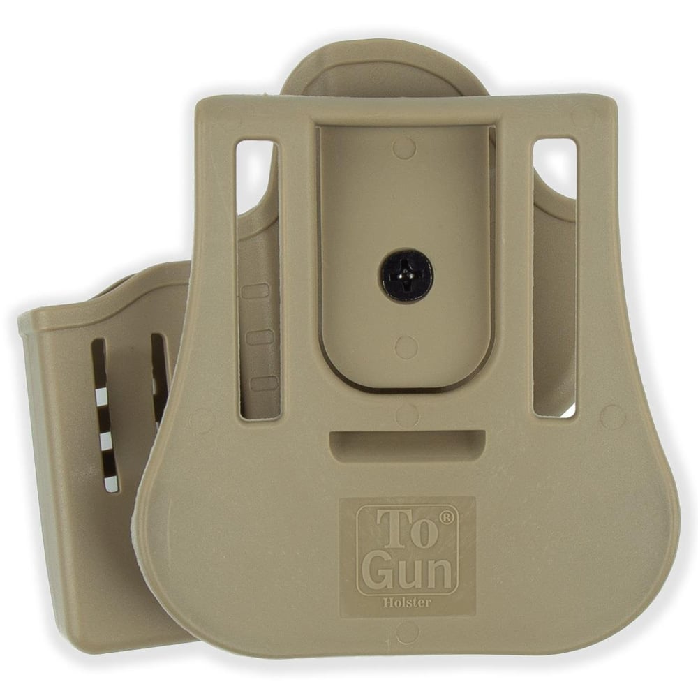 To Gun Holster Canik55 TP9 Serisi Tabanca Kılıfı Önü Şarjörlüklü Çöl Rengi SAĞ EL