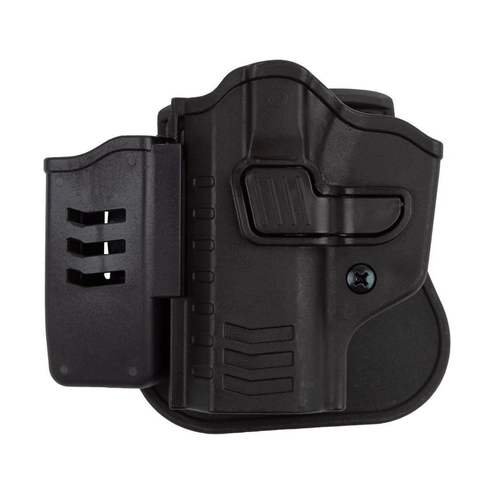 To Gun Holster CZ 75B Tabanca Kılıfı Önü Şarjörlüklü Siyah Sol El