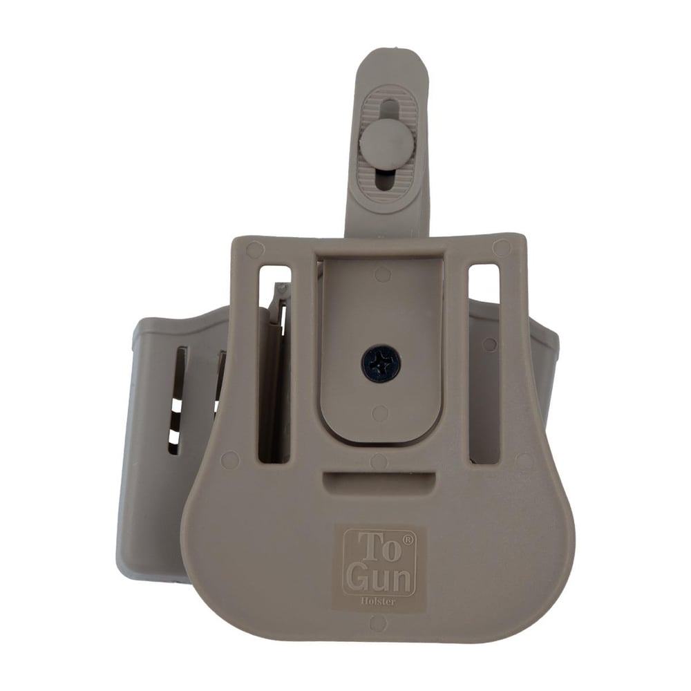 To Gun Holster CZ 75B Tabanca Kılıfı Seviye 2 Önü Şarjörlüklü Çöl Rengi