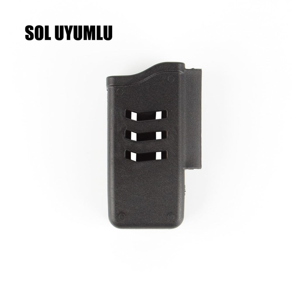 To Gun Holster Kılıflara Uyumlu Geçmeli Şarjörlük Solak Kılıflar İçin Siyah