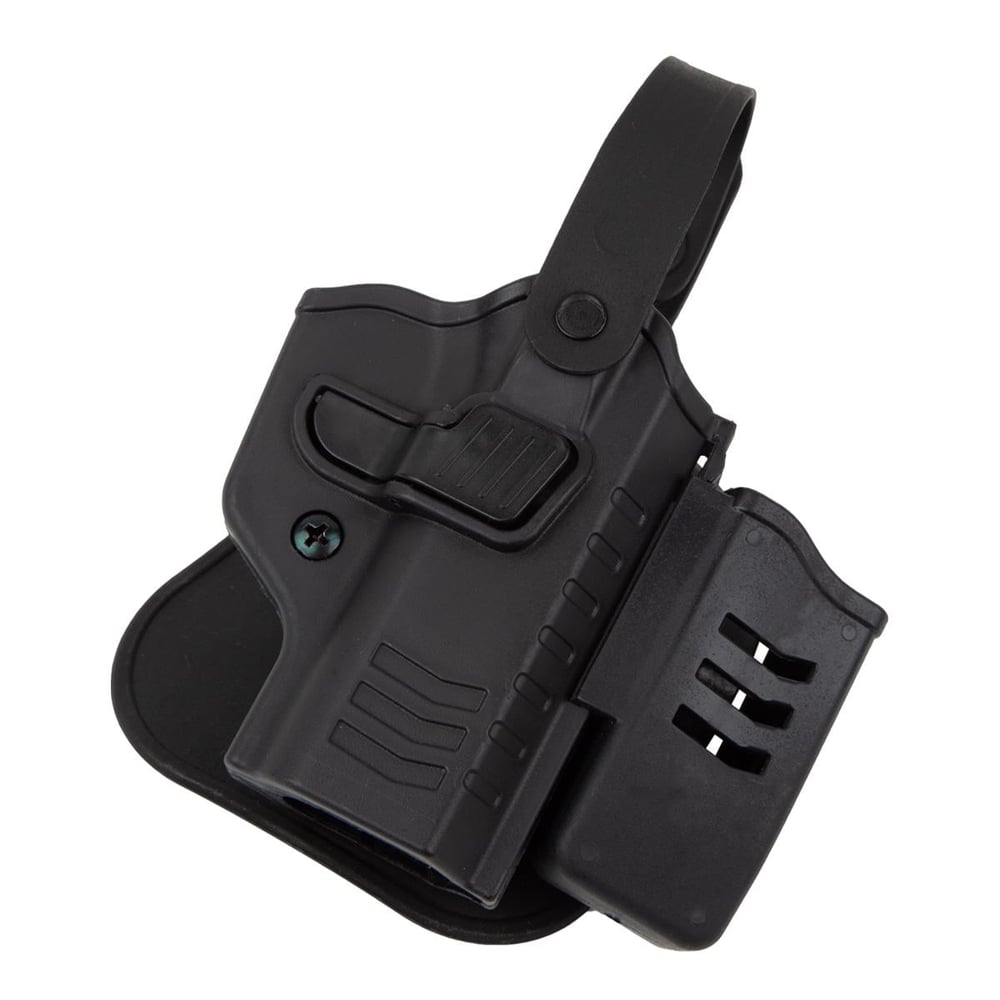 To Gun Holster Sarsılmaz K2 9MM Tabanca Kılıfı Seviye 2 Önü Şarjörlüklü Siyah