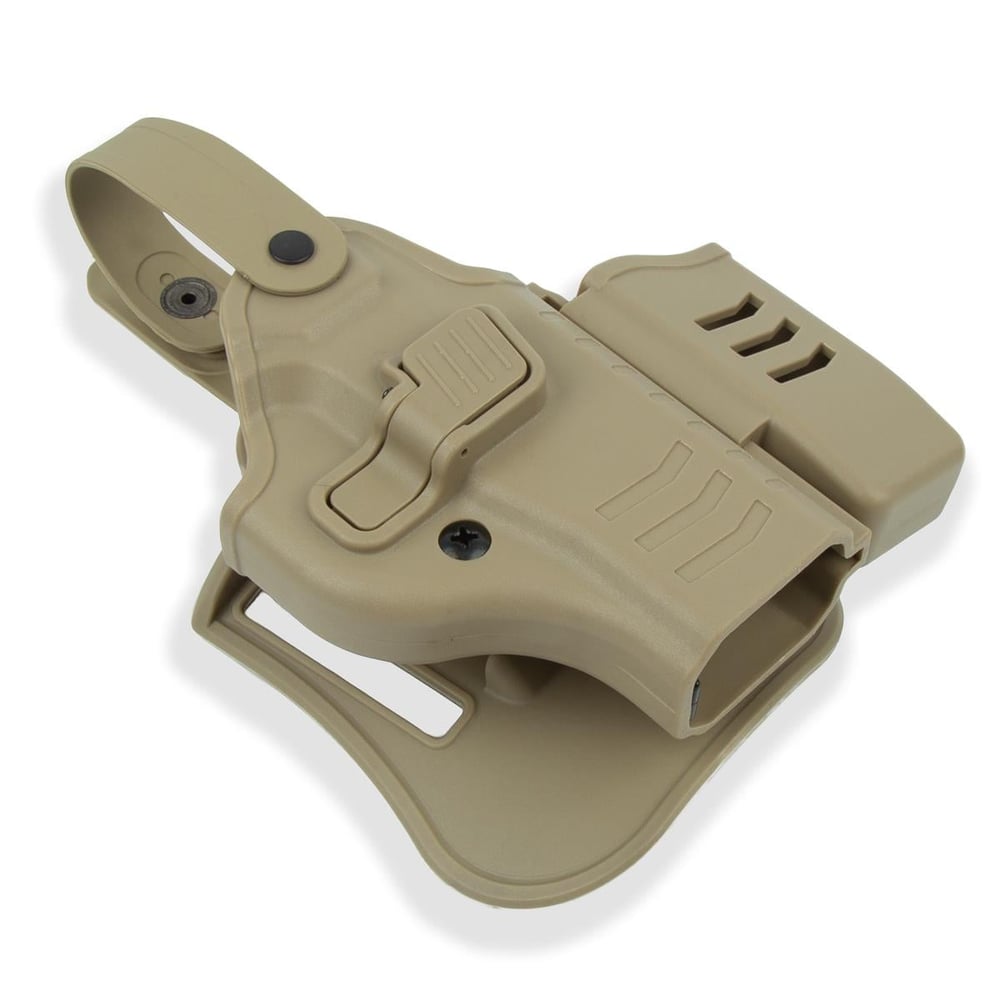 To Gun Holster Sarsılmaz SAR9 Mete Tabanca Kılıfı Seviye 2 Önü Şarjörlüklü Çöl Rengi SAĞ EL
