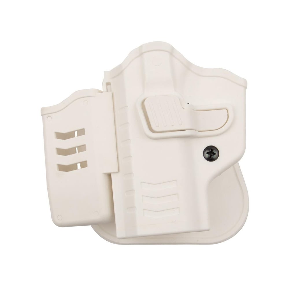 To Gun Holster Tisaş Zig 14 Tabanca Kılıfı Önü Şarjörlüklü Beyaz Sol El