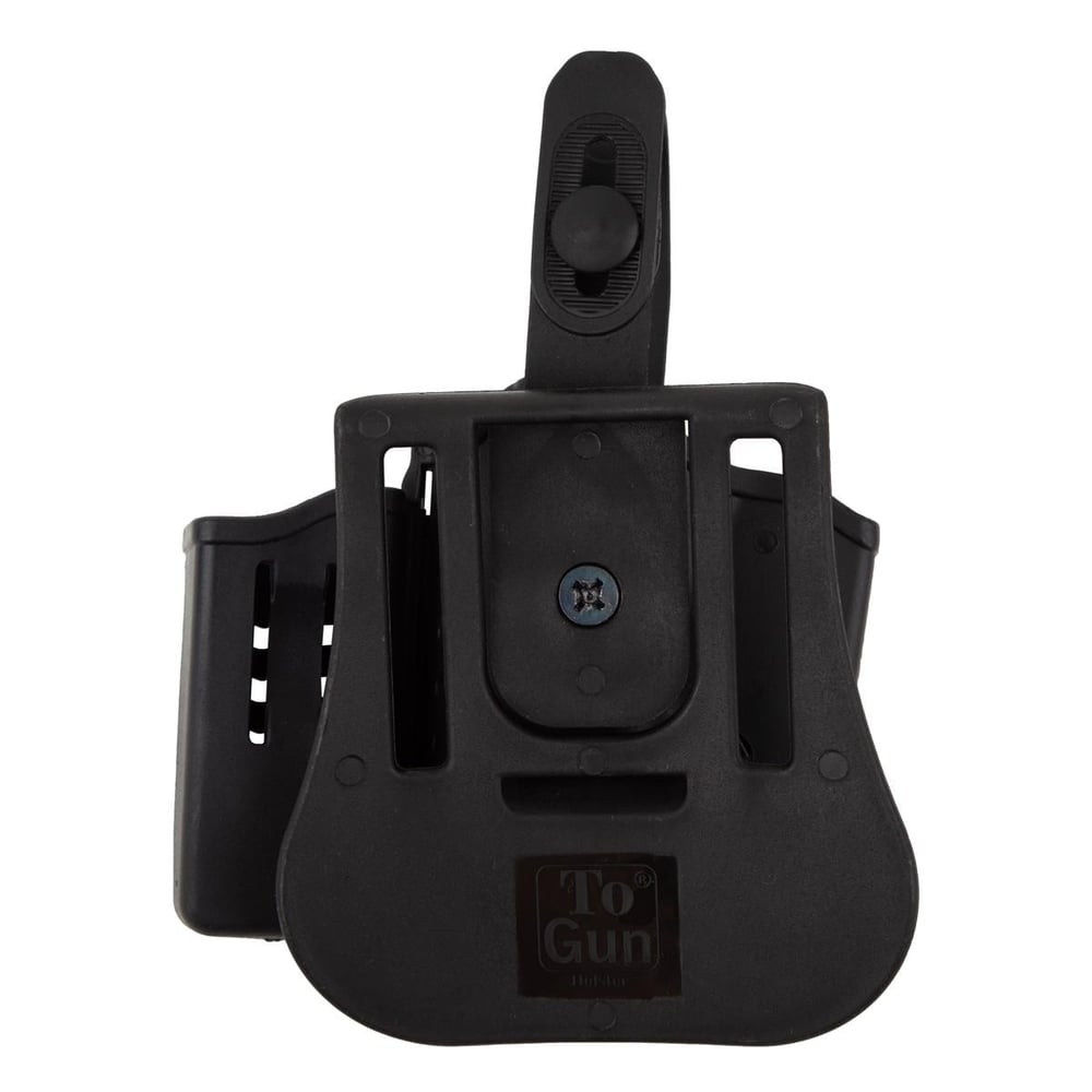 To Gun Holster Tisaş Zig 14 Tabanca Kılıfı Seviye 2 Önü Şarjörlüklü Siyah
