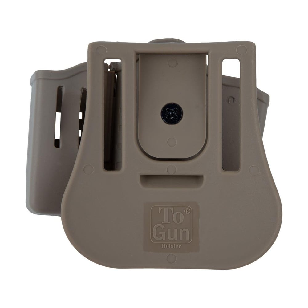 To Gun Holster Tisaş Zig 14 Tabanca Kılıfı Önü Şarjörlüklü Çöl Rengi SOL EL