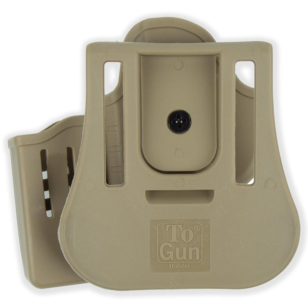 To Gun Holster Tisaş Zigana Serisi Tabanca Kılıfı Önü Şarjörlüklü Çöl Rengi SAĞ EL