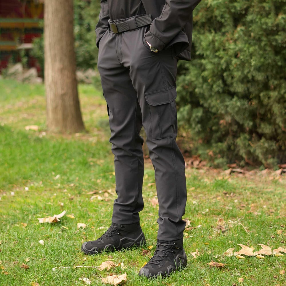 Tugan Taktikal Kargo Cepli Trekking Pantolon Siyah