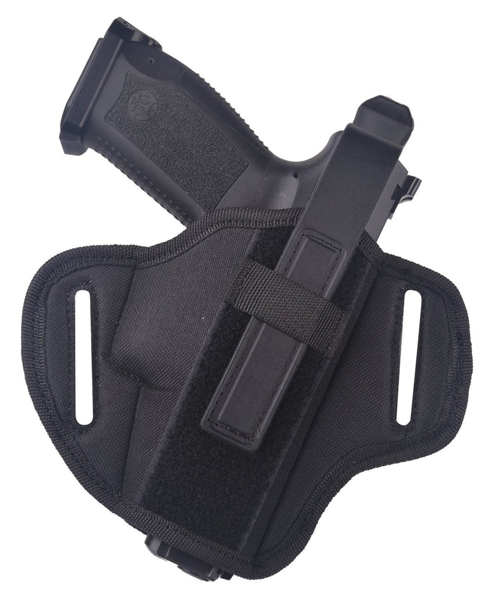 Airsoft Silah Kılıfı Universal Tüm Tabancalar İçin Dış Taşıma Sağ-Sol Kumaş Siyah