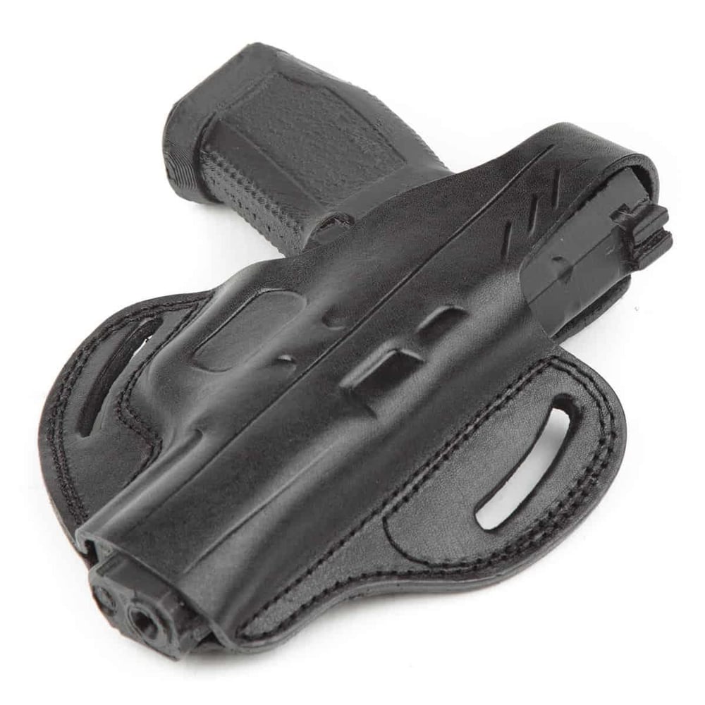 Wolf Holster Canik55 TP9 Deri Tabanca Kılıfı Tam Kelebek Siyah