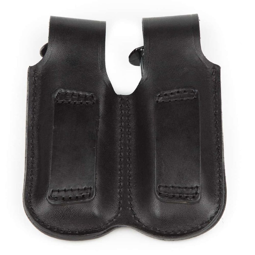 Wolf Holster Deri Şarjör Kılıfı Çiftli Maşasız Siyah