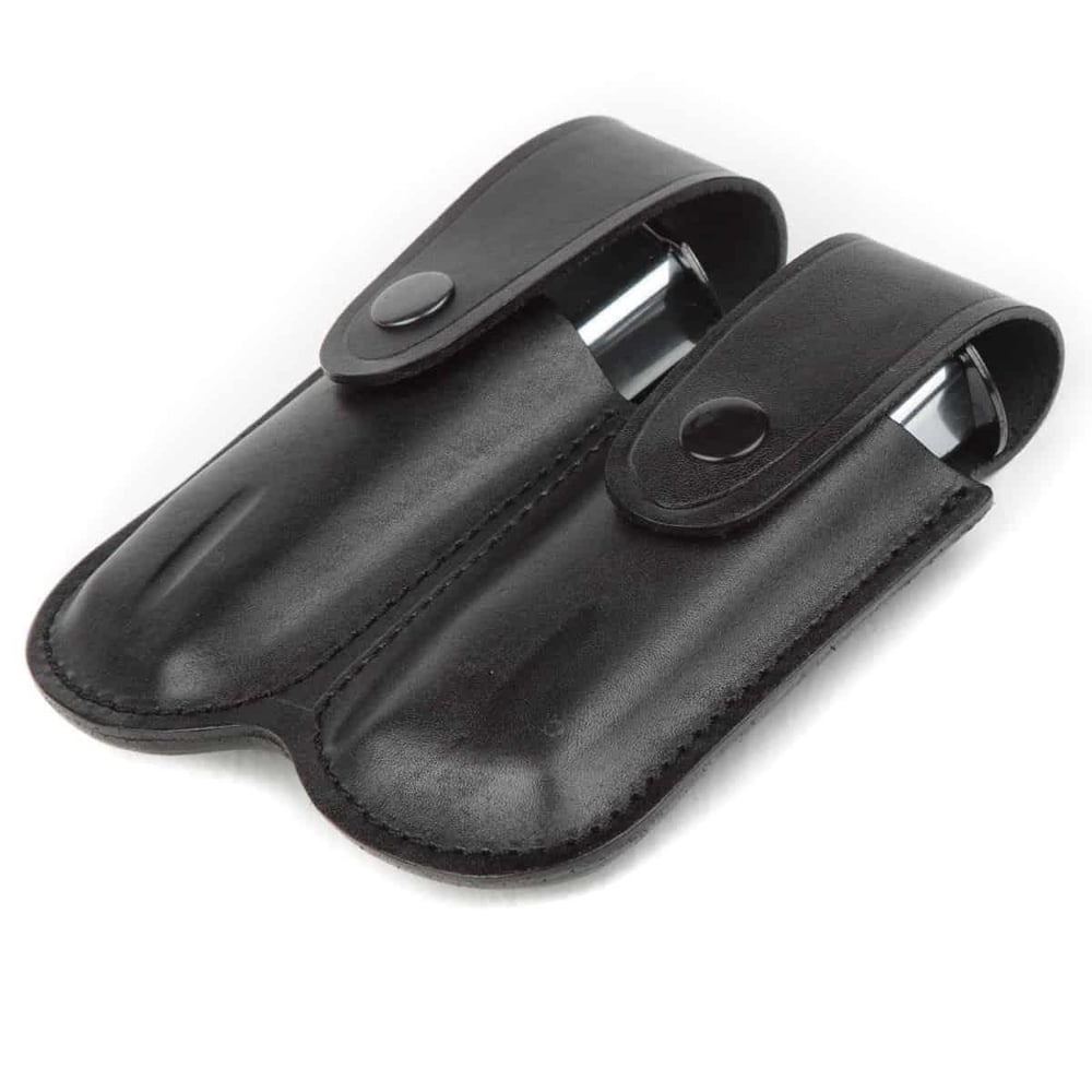 Wolf Holster Deri Şarjör Kılıfı Çiftli Maşasız Siyah