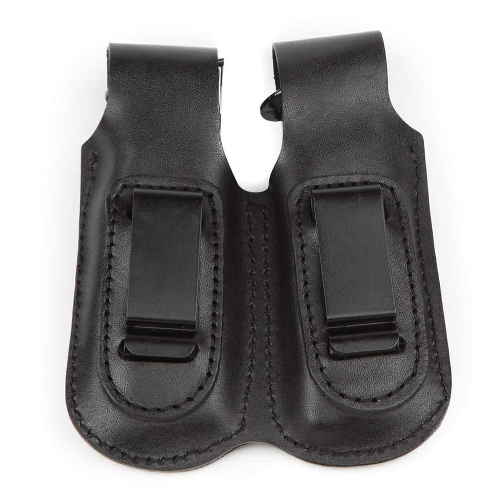 Wolf Holster Deri Şarjör Kılıfı Çiftli Maşalı Siyah