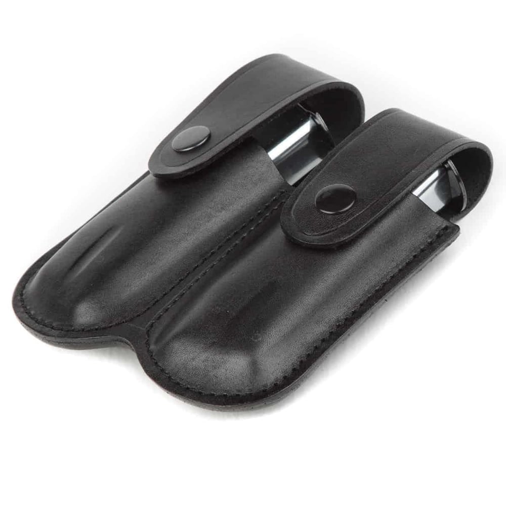 Wolf Holster Deri Şarjör Kılıfı Çiftli Maşalı Siyah
