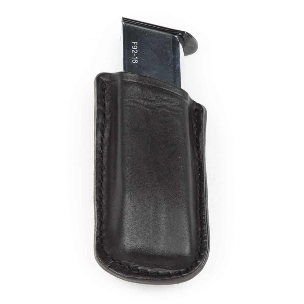 Wolf Holster Deri Şarjör Kılıfı Tekli Maşalı Siyah Hızlı Çekim