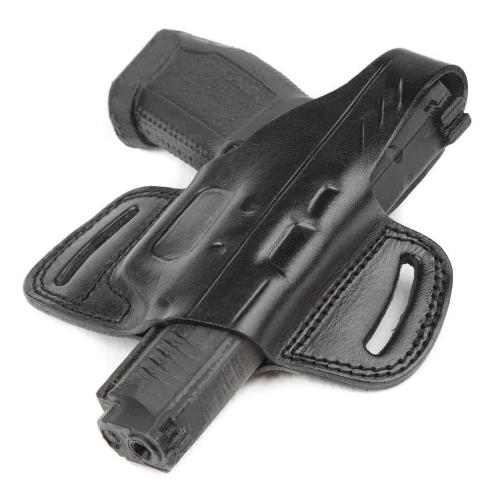 Wolf Holster Glock Deri Tabanca Kılıfı Yarım Kelebek Siyah