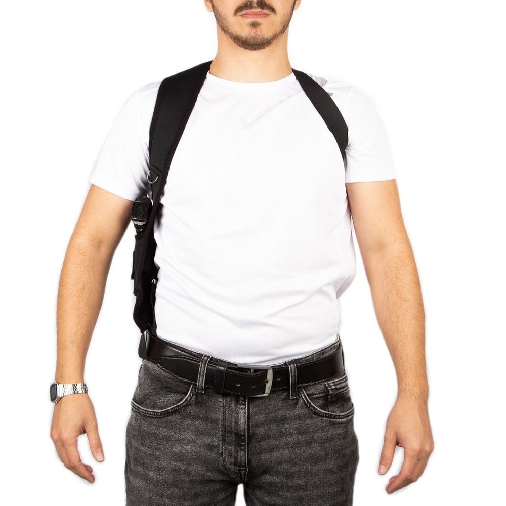 Zeytin Dalı Koltuk Altı Tabanca Kılıfı Sol El Siyah