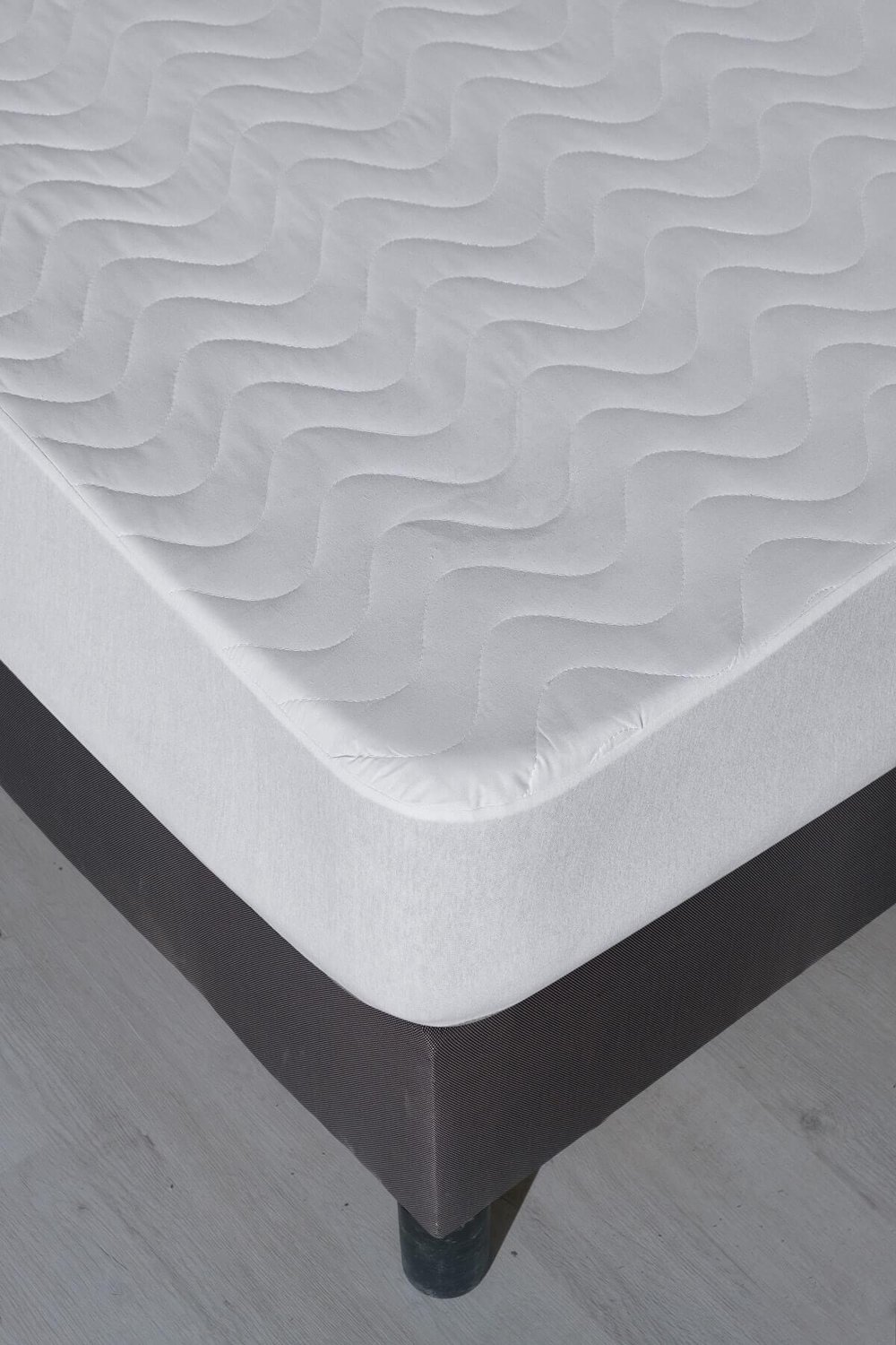 100X200 Sıvı Geçirmez Kapitoneli Tek Kişilik Alez Fitted Pamuklu