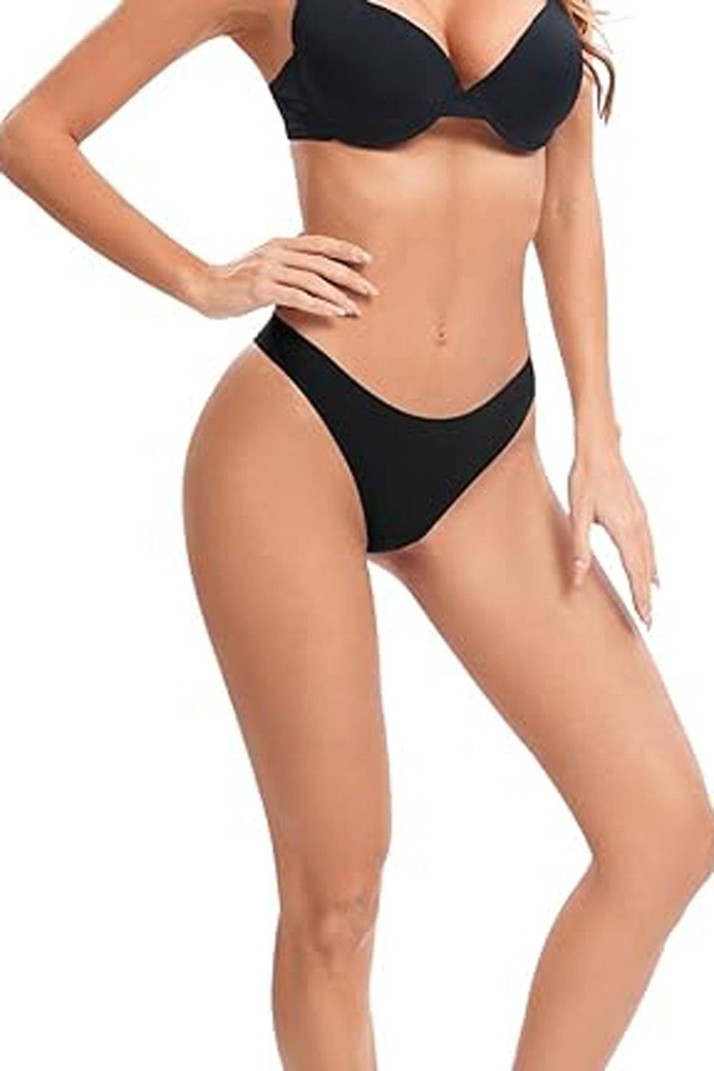 5li Kadın Tanga İz Yapmaz Lazer Kesim String Ağ Dikişsiz