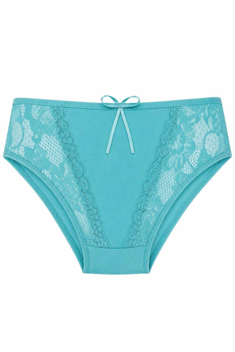 Kadın Pamuklu Renkli Bikini Külot  Dantel  Güpür Detaylı