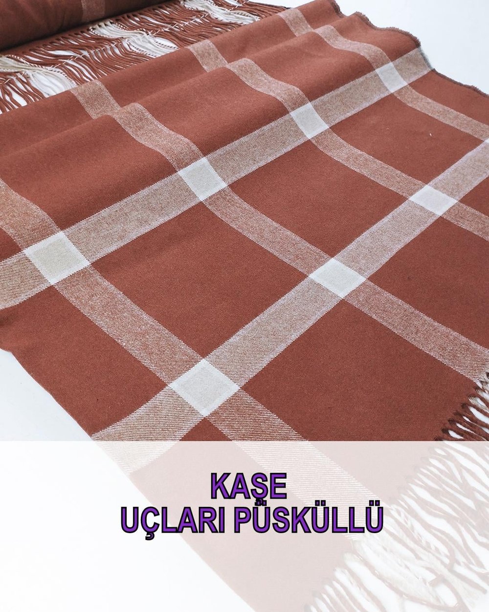 Pançoluk Kaşe Kiremit Renkte (En 150 cm x Boy 210 cm)