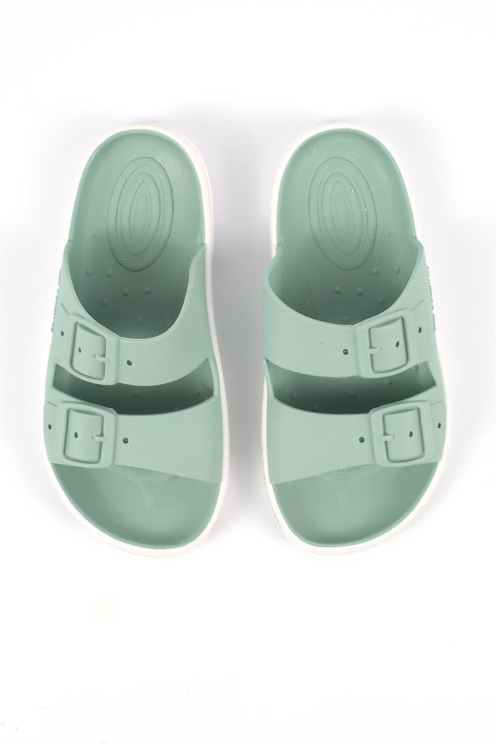 Boatilus Rocksy-F PastelGreen/White Çocuk Terlik