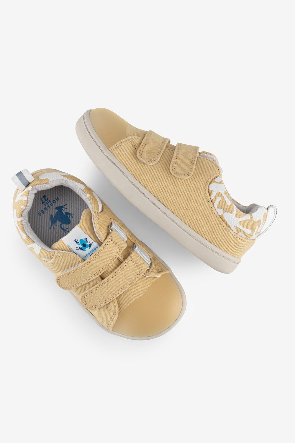 Smart Walker Canvas Play Eco Yellow Barefoot Kids Shoes
