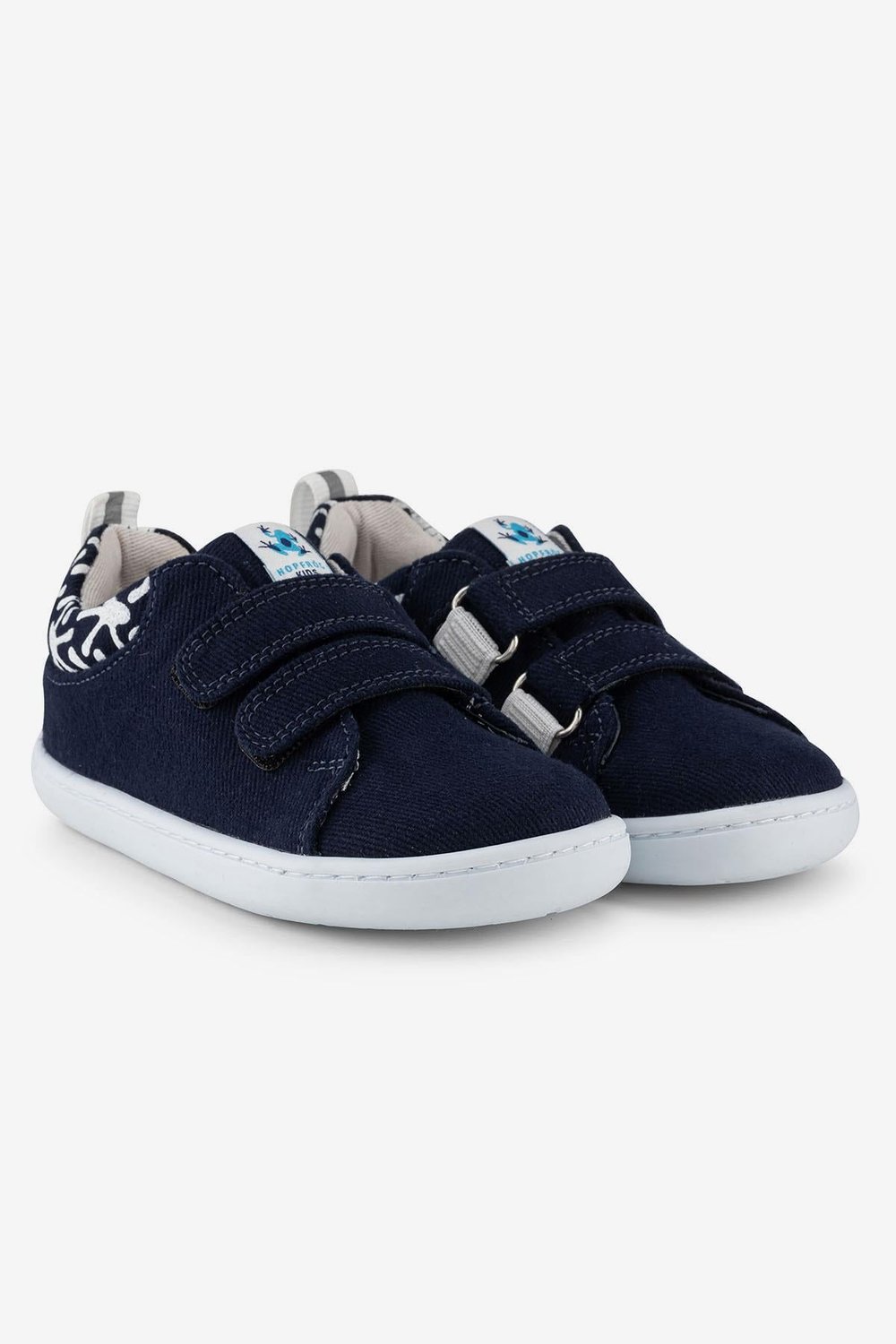 Smart Walker Recycled Canvas Eco Navy Blue Barefoot Kids Shoes