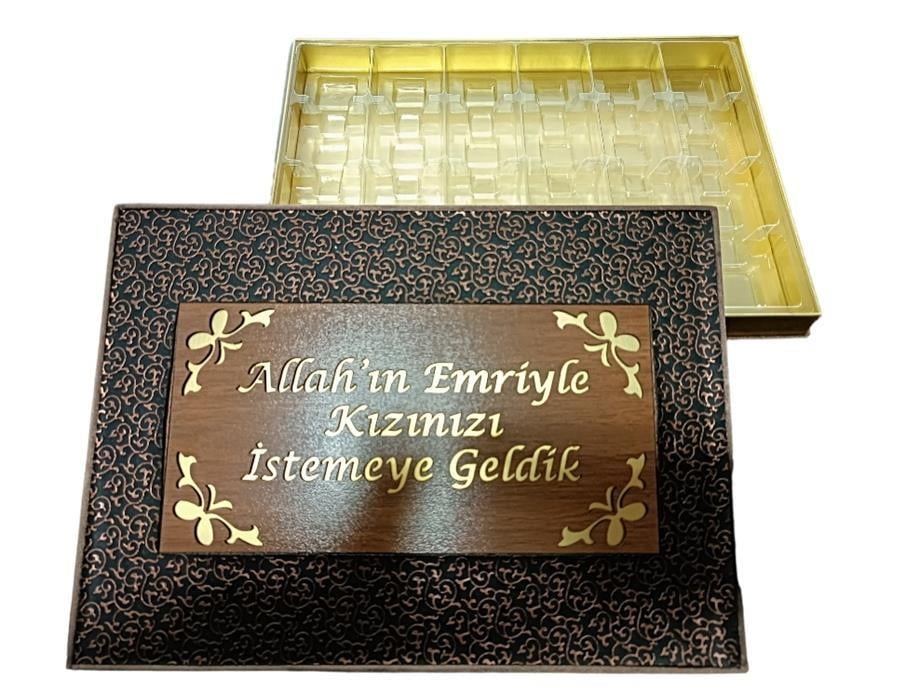 Alfa Deri Desen Kız İsteme Kutusu 750 gr