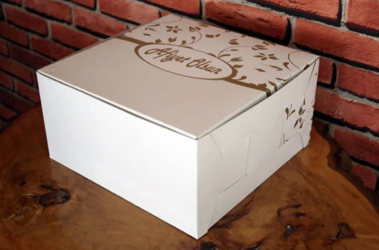 As Panda Şekilli Turta Kutusu Kalın 36x43x12 25'li