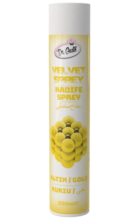Dr.Gusto Kadife Sprey Boya Altın 250 ml