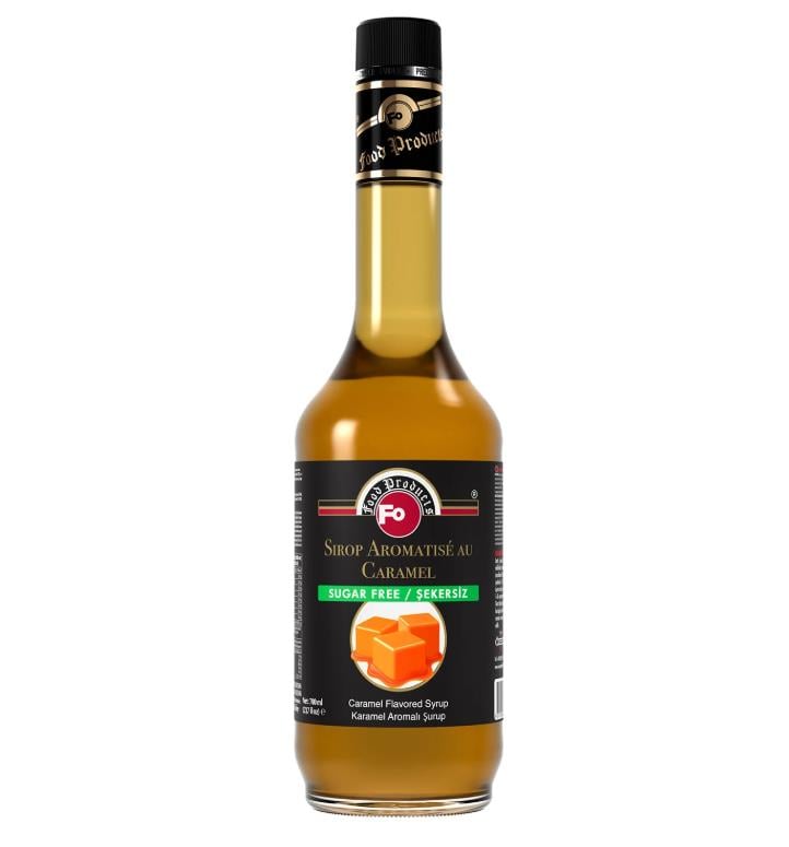 Fo Karamel Aromalı Şekersiz Kokteyl Şurup 700 ml
