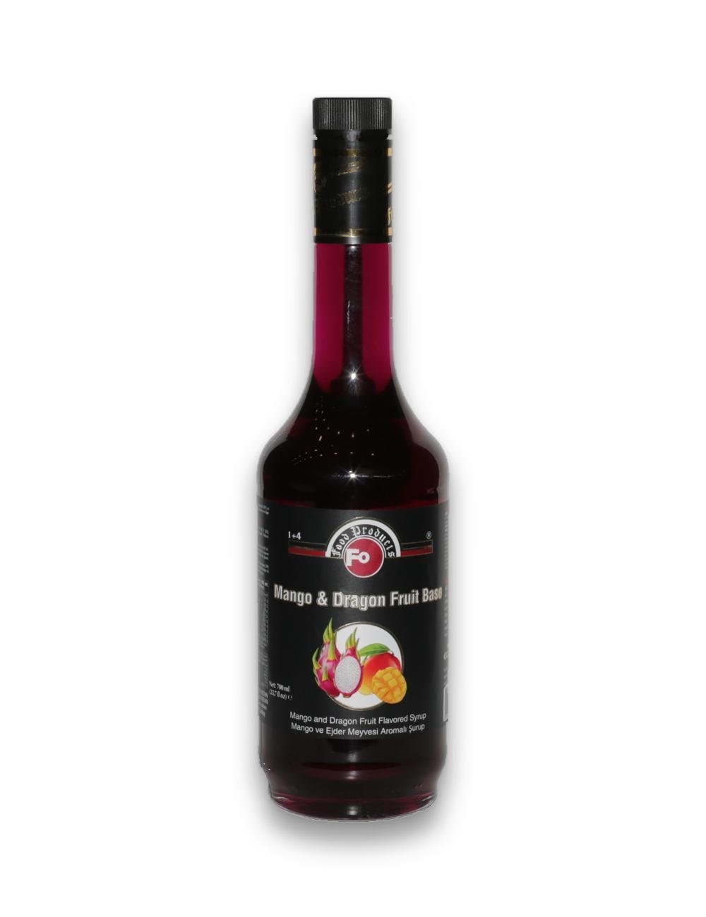 Fo Mango ve Ejder Meyvesi Aromalı Kokteyl Şurup- Mango & Dragon Fruit Baz 700 ml