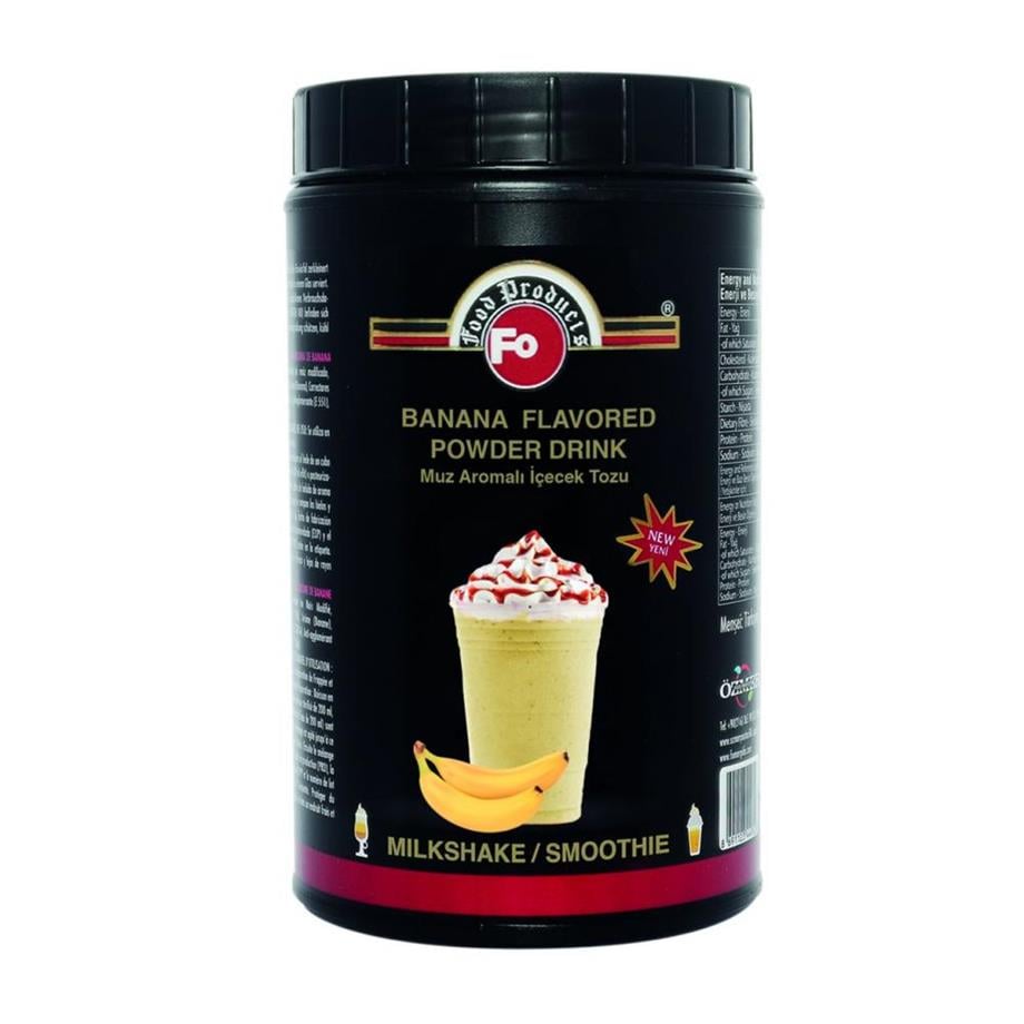Fo Muz Aromalı İçecek Tozu 1 kg Milk Shake/Smothie