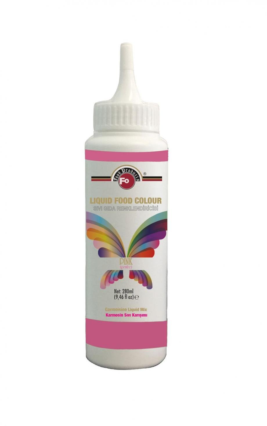 Fo Pembe Sıvı Gıda Boyası 280 ml