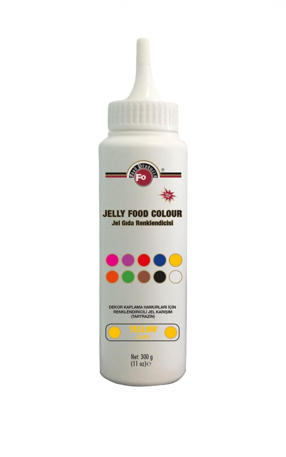 Fo Sarı Jel Gıda Boyası 300 gr